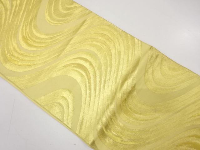 アンティーク　流水模様織り出し袋帯（材料）